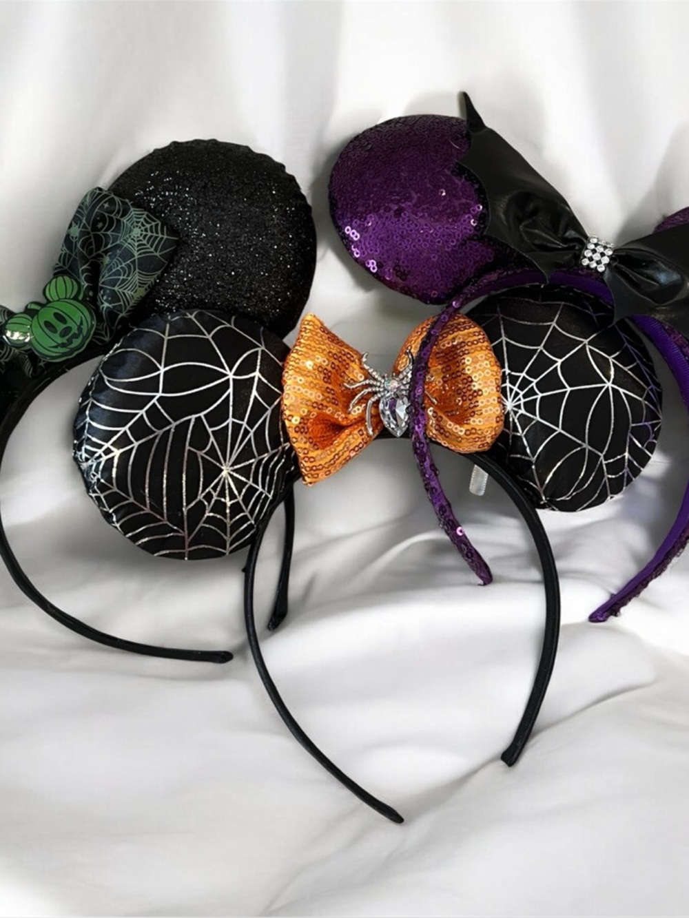 Disney Halloween Minnie Mouse Ear Headbands – Set of 3